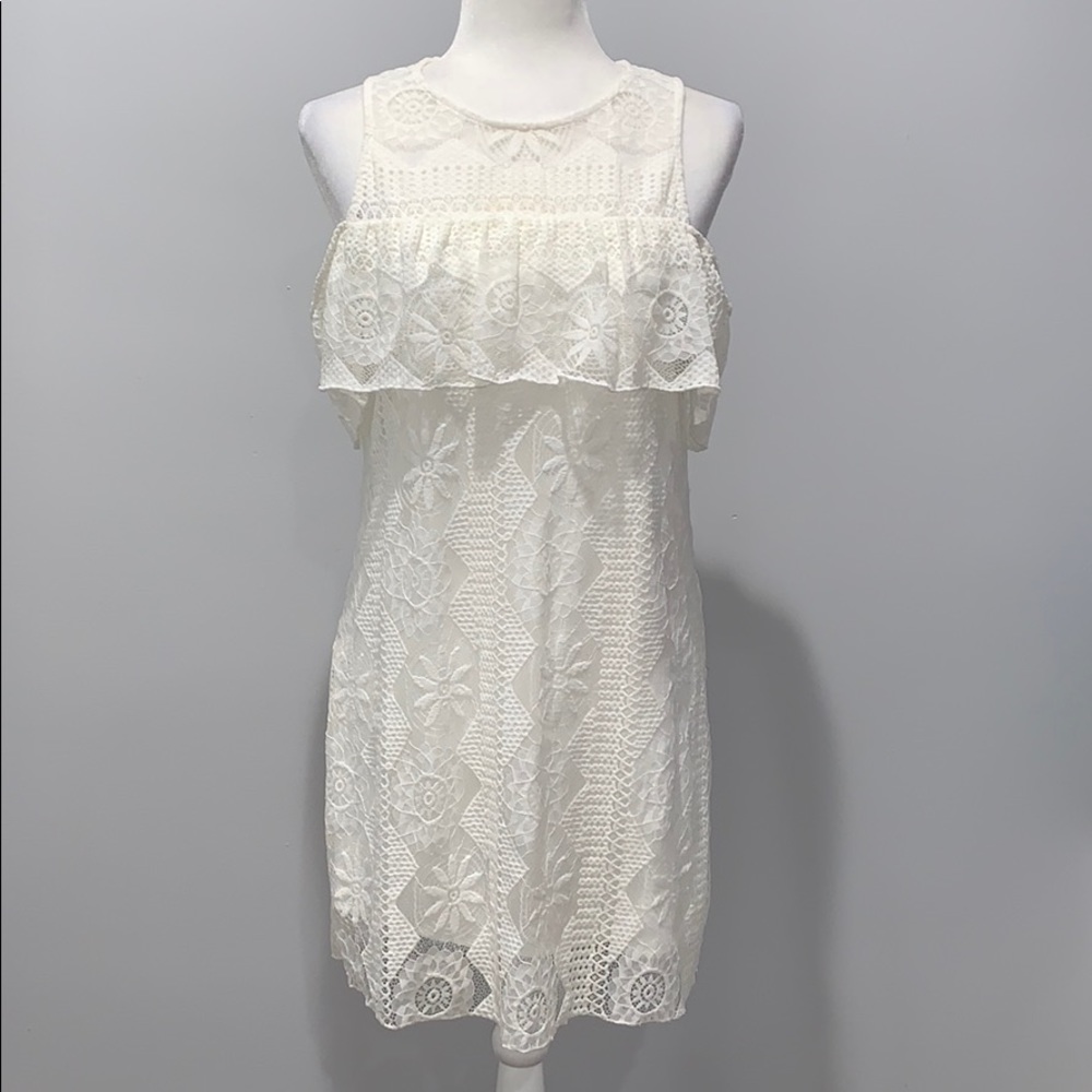 Miami Lace Off the Shoulder Lace Dress SZ Medium